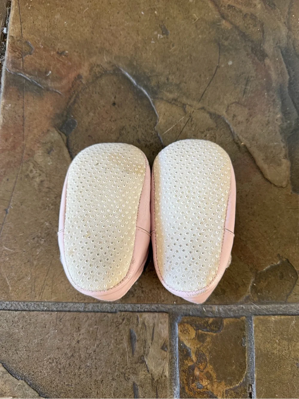 VTG Girls Pink Mary Jane Shoes Size 6-12mo